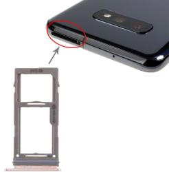 tel-szalk-017514 Samsung Galaxy S10 / S10 Plus / S10e rózsa arany SIM & SD kártya tálca (tel-szalk-017514)