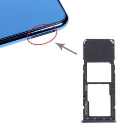 tel-szalk-017396 Samsung Galaxy A7 (2018) A750F fekete SIM & SD kártya tálca (tel-szalk-017396)