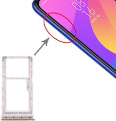  tel-szalk-017409 Xiaomi Mi A3 / CC9e ezüst SIM & SD kártya tálca (tel-szalk-017409)