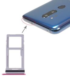 tel-szalk-017364 LG G7 ThinQ G710 G710EM G710PM G710VMP G710ULM piros SIM & SD kártya tálca (tel-szalk-017364)