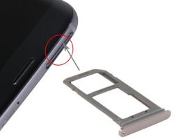  tel-szalk-017530 Samsung Galaxy S7 Edge rózsa arany SIM & SD kártya tálca (tel-szalk-017530)