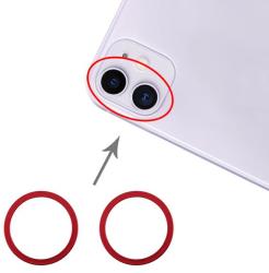 tel-szalk-017554 Apple iPhone 11 hátlapi kamera lencse keret piros (tel-szalk-017554)