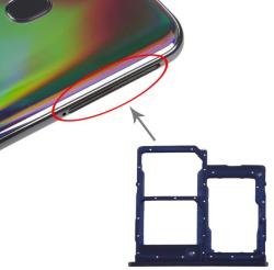 tel-szalk-017489 Samsung Galaxy A40 sötétkék SIM & SD kártya tálca (tel-szalk-017489)