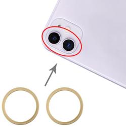 tel-szalk-017552 Apple iPhone 11 hátlapi kamera lencse keret arany (tel-szalk-017552)