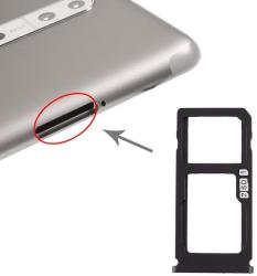 tel-szalk-017457 Nokia 8 fekete SIM & SD kártya tálca (tel-szalk-017457)