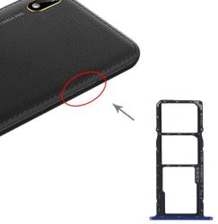  tel-szalk-017390 Huawei Y5 (2019) kék SIM & SD kártya tálca (tel-szalk-017390)