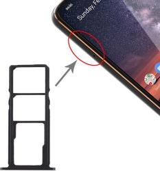 tel-szalk-017447 Nokia 3.2 fekete SIM & SD kártya tálca (tel-szalk-017447)