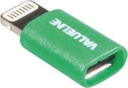 Valueline Adaptor USB Lightning tata - micro USB mama verde Valueline (VLMP39901G)