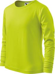 MALFINI Tricou copii, cu maneca lunga, Fit-T LS, lime (12162)