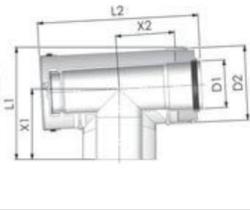 Tricox PPs/Alu ellenőrző T-idom 110/160mm (PAET05) - gepeszshop