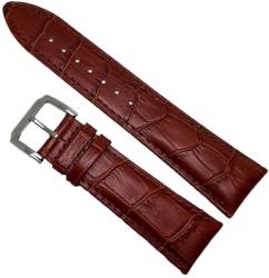  Curea Ceas Din Piele Maro Imprimeu Crocodil - 24mm - WZ3760 (WZ3760)