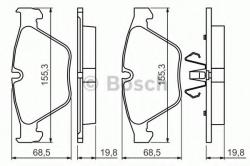 Bosch Set placute frana, frana disc BMW Seria 3 Cupe (E92) (2006 - 2013) BOSCH 0 986 494 354