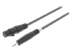 Nedis 3, 5mm jack - XLR kábel | Szimmetrikus | 3, 5mm jack dugó - XLR Aljzat | 1 m (COTH15320GY10) (COTH15320GY10)
