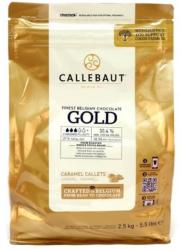 Ciocolata alba cu zahar caramelizat Gold Callebaut 30, 4% 2, 5Kg