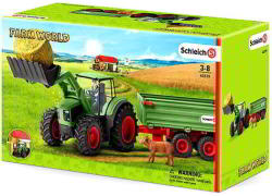 Schleich Traktor pótkocsival (42379)