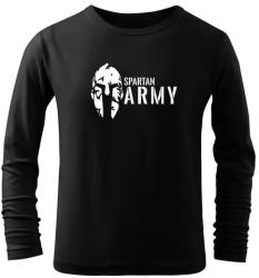 DRAGOWA Tricouri lungi copii Spartan army, negru