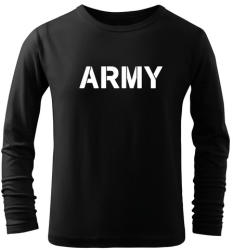 DRAGOWA Tricouri lungi copii Army, negru