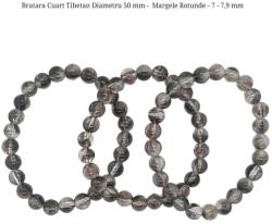  Bratara Cuart Tibetan Diametru 50 mm - Margele Rotunde - 7 - 7, 9 mm