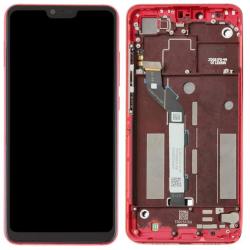NBA001LCD005733 Xiaomi Mi 8 Lite piros LCD kijelző érintővel kerettel előlap (NBA001LCD005733)