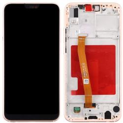  NBA001LCD005402 Huawei Nova 3E / P20 Lite rózsaszín LCD kijelző érintővel kerettel előlap (NBA001LCD005402)