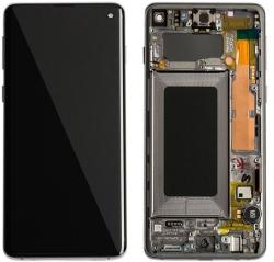  NBA001LCD005392 Samsung Galaxy S10 fekete OLED kijelző érintővel kerettel előlap (NBA001LCD005392)