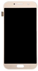 Samsung NBA001LCD005230 Gyári Samsung Galaxy A7 (2017) A720F / A720 arany LCD kijelző érintővel (NBA001LCD005230)