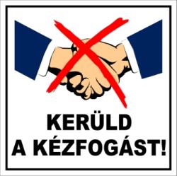  Kerüld a kézfogást! Figurás kismatrica mágnes