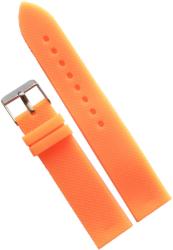  Curea Silicon Portocaliu Neon - 20 mm - Grosime 3 mm - Cataramă Oțel - Confort și Stil - WZ1428 (WZ1428)
