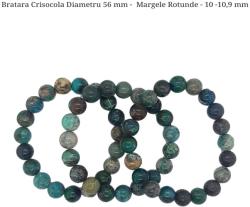  Bratara Crisocola Diametru 56 mm - Margele Rotunde - 10 -10, 9 mm
