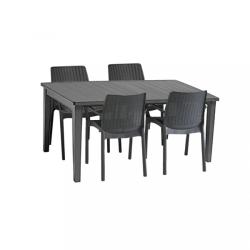 Keter Curver Fubali 4+1 szett grafit 206978_206056_4