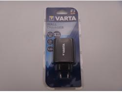 VARTA incarcator priza 220V cu 2 USB 5V 2.4A max si 1 USB tip C 5V 3A max 57958 101 401 Incarcator baterii