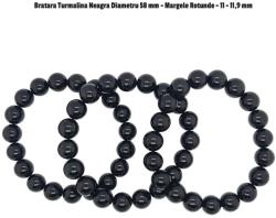  Bratara Turmalina Neagra Diametru 58 mm - Margele Rotunde - 11 - 11, 9 mm