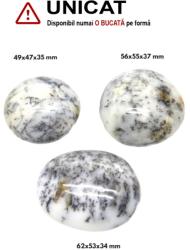 Palm Stone din Opal Dendritic Mineral Natural - 46-50 x 42-50 x 25-30 mm - (XXL) - 1 Buc