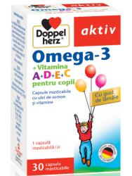 Doppelherz Omega-3+Vitamina A+D+E+C pentru copii 30 comprimate