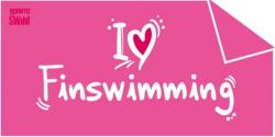 BornToSwim Prosop borntoswim i love finswimming towel roz Prosop