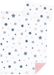 Klups Pătură cu pernă 75x100 roz catifea (AGSKOCV101M) Lenjerii de pat bebelusi‎, patura bebelusi