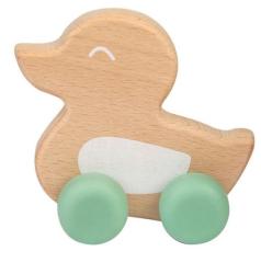 Saro Baby Jucarie naturala Ducky Teether Verde (1710-V)