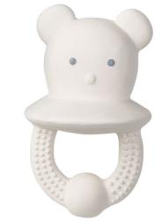 Saro Baby Jucarie dentitie cauciuc natural Sweet Teddy Alb (1728-W) - babyneeds