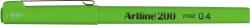 Artline Liner ARTLINE 200, varf fetru 0.4mm - vernil (EK-200-YGR) - officeclass