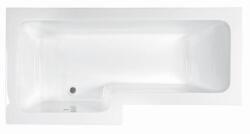 M-Acryl Linea 150x70/85 cm-es aszimmetrikus kád kádlábbal (beépíthető/balos, 150x70 cm) 12129 (12129)
