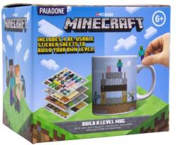 Paladone Paladone: Minecraft Build a Level Mug plus 4 reusable sticker sheets (Ajándéktárgyak)
