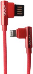 Cablu date/incarcare Golf Pudding GC-48I, unghi drept, USB la Lightning, 1 m, rosu