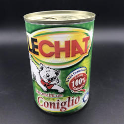 LECHAT 400g Nyúlhúsos konzerv felnőtt macskák részére