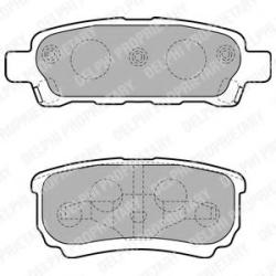 DELPHI Set placute frana, frana disc MITSUBISHI OUTLANDER I (CU) (2001 - 2006) DELPHI LP1852