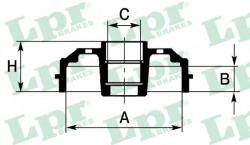 LPR Tambur frana FORD FIESTA V (JH, JD) (2001 - 2010) LPR 7D0644