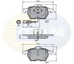 COMLINE Set placute frana, frana disc AUDI A4 Avant (8ED, B7) (2004 - 2008) COMLINE CBP11025