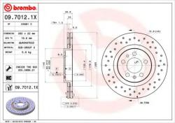 BREMBO Disc frana VW GOLF IV Variant (1J5) (1999 - 2006) BREMBO 09.7012. 1X