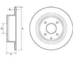 DELPHI Disc frana NISSAN TIIDA Hatchback (C11X) (2006 - 2016) DELPHI BG4666C