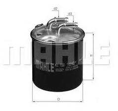 Mahle Original Filtru combustibil MERCEDES M-CLASS (W164) (2005 - 2011) MAHLE ORIGINAL KL 723D
