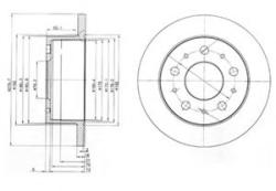 DELPHI Disc frana FIAT DUCATO platou / sasiu (244) (2002 - 2016) DELPHI BG3923